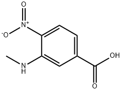 Benzoic acid, 3-(methylamino)-4-nitro- (9CI) Structure