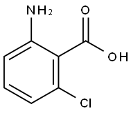 2-Amino-6-chlorobenzoic acid 구조식 이미지
