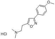 이속사졸,5-(2-(디메틸아미노)에틸)-3-(p-메톡시페닐)-,염화물IDE 구조식 이미지