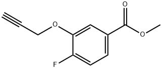 4-플루오로-3-프로프-2-이닐옥시-벤조산메틸에스테르 구조식 이미지