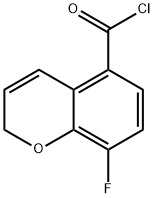 2H-1-벤조피란-5-카르보닐클로라이드,8-플루오로-(9CI) 구조식 이미지