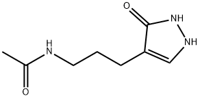 Acetamide,  N-[3-(2,3-dihydro-3-oxo-1H-pyrazol-4-yl)propyl]- 구조식 이미지