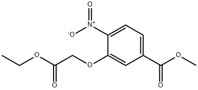Methyl 3-(2-ethoxy-2-oxoethoxy)-4-nitrobenzoate 구조식 이미지