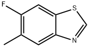 벤조티아졸,6-플루오로-5-메틸-(9CI) 구조식 이미지