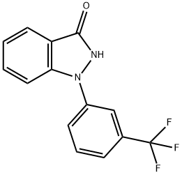 2,3-Dihydro-1-[3-(trifluoromethyl)phenyl]-1H-indazol-3-one 구조식 이미지