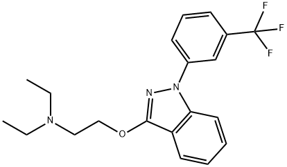 3-[2-(Diethylamino)ethoxy]-1-[3-(trifluoromethyl)phenyl]-1H-indazole Structure