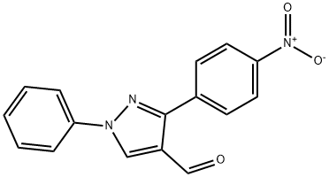 3-(4-NITRO-PHENYL)-1-PHENYL-1H-PYRAZOLE-4-CARBALDEHYDE Structure