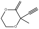 1,4-Dioxane, 2-ethynyl-2-methyl-3-methylene- (9CI) Structure