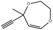 5H-1,4-Dioxepin, 5-ethynyl-2,3-dihydro-5-methyl- (9CI) 구조식 이미지