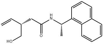 4-PentenaMide, 3-(hydroxyMethyl)-N-[(1S)-1-(1-naphthalenyl)ethyl]-, (3S)- 구조식 이미지