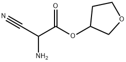 Acetic acid, aminocyano-, tetrahydro-3-furanyl ester (9CI) Structure