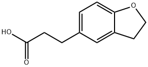 2,3-Dihydro-1-benzofuran-5-propanoic acid 구조식 이미지