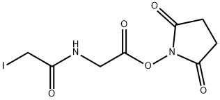 Succinimidyl-2-(iodoacetamido)acetate Structure
