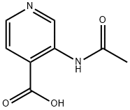 3-(Acetylamino)-4-pyridinecarboxylicacid Structure