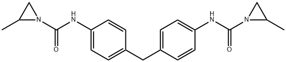 2-methyl-N-[4-[[4-[(2-methylaziridine-1-carbonyl)amino]phenyl]methyl]p henyl]aziridine-1-carboxamide 구조식 이미지