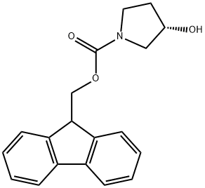 (S)-1-FMOC-3-피롤리디놀 구조식 이미지