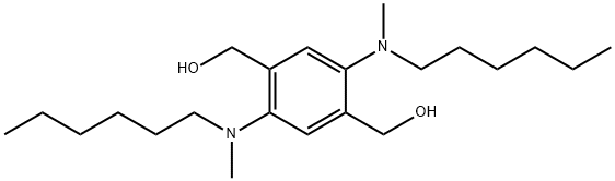 1,4-벤젠디메탄올,2,5-BIS(HEXYLMETHYLAMINO)- 구조식 이미지