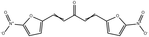 1,5-bis(5-nitro-2-furyl)penta-1,4-dien-3-one  구조식 이미지