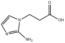 2-아미노-1H-이미다졸-1-프로파노산 구조식 이미지