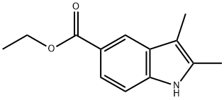 2,3-DIMETHYL-1 H-INDOLE-5-CARBOXYLIC ACID ETHYL ESTER Structure