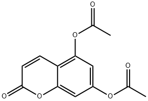 5,7-Diacetoxy-2H-1-benzopyran-2-one 구조식 이미지