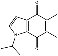 1H-Indole-4,7-dione, 5,6-dimethyl-1-(1-methylethyl)- (9CI) 구조식 이미지