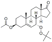 Androst-5-en-17-one, 3-(acetyloxy)-7-[(1,1-dimethylethyl)dioxy]-, (3beta,7alpha)- (9CI) Structure