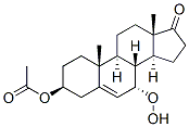 Androst-5-en-17-one, 3-(acetyloxy)-7-hydroperoxy-, (3beta,7alpha)- (9CI) Structure