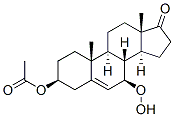Androst-5-en-17-one, 3-(acetyloxy)-7-hydroperoxy-, (3beta,7beta)- (9CI) 구조식 이미지