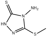 4-AMINO-5-(METHYLTHIO)-4H-1,2,4-TRIAZOLE-3-THIOL 구조식 이미지