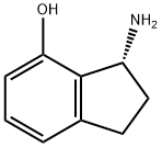 1H-Inden-4-ol, 3-amino-2,3-dihydro-, (3R)- (9CI) Structure