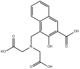 4-([BIS(CARBOXYMETHYL)AMINO]METHYL)-3-HYDROXY-2-NAPHTHOIC ACID Structure