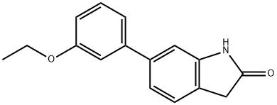 6-(3-에톡시-페닐)-1,3-DIHYDRO-INDOL-2-ONE 구조식 이미지