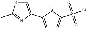 5-(2-METHYL-1,3-THIAZOL-4-YL)THIOPHENE-2-SULFONYL CHLORIDE Structure