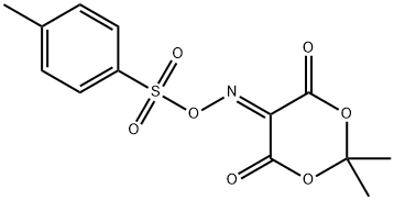 5-(토실록시미노)-2,2-다이메틸-1,3-다이옥산-4,6-다이온 구조식 이미지