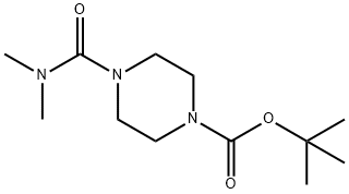tert-Butyl 4-(dimethylcarbamoyl)piperazine-1-carboxylate, 1-(tert-Butoxycarbonyl)-4-(dimethylcarbamoyl)piperazine Structure