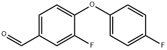 3-FLUORO-4-(4-FLUOROPHENOXY)BENZALDEHYDE Structure