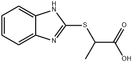 2-(1 H-BENZOIMIDAZOL-2-YLSULFANYL)-PROPIONIC ACID Structure