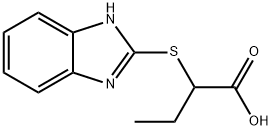 2-(1 H-BENZOIMIDAZOL-2-YLSULFANYL)-BUTYRIC ACID 구조식 이미지