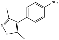 4-(3,5-Dimethyl-isoxazol-4-yl)-phenylamine Structure