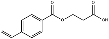 Benzoic acid, 4-ethenyl-, 2-carboxyethyl ester (9CI) Structure