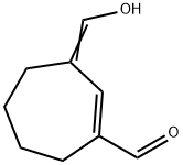 1-사이클로헵텐-1-카복스알데하이드,3-(하이드록시메틸렌)-(9CI) 구조식 이미지