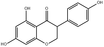 4H-1-Benzopyran-4-one, 2,3-dihydro-5,7-dihydroxy-3-(4-hydroxyphenyl)- 구조식 이미지