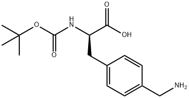 4-아미노메틸-D-BOC-페닐알라닌 구조식 이미지