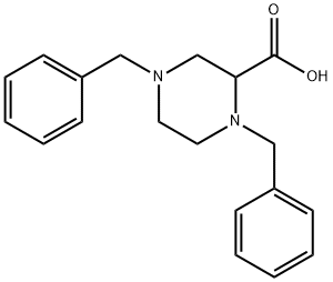 1,4-DIBENZYLPIPERAZINE-2-CARBOXYLIC ACID 구조식 이미지