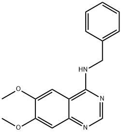 N-BENZYL-6,7-DIMETHOXY-4-QUINAZOLINAMINE Structure