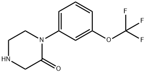 1-(3-(TRIFLUOROMETHOXY)PHENYL) PIPERAZIN-2-ONE HYDROCHLORIDE Structure