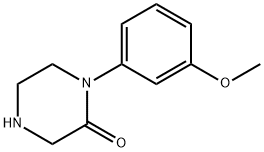 1-(3-METHOXY-PHENYL)-PIPERAZIN-2-ONE Structure