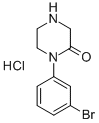 1-(3-BROMEPHENYL)-PIPERAZIN-2-ONE HCL Structure