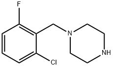 1-(2-CHLORO-6-FLUOROBENZYL)PIPERAZINE Structure